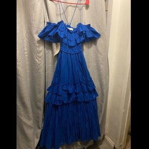 Blue maxi casual dress